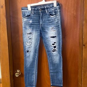 SALE!! AMERICAN EAGLE 🦅 HI- RISE CROPPED